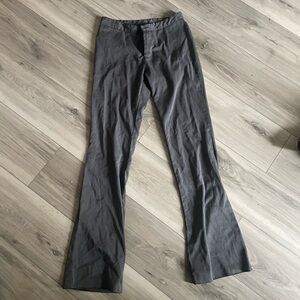 Gray Flared Pants
